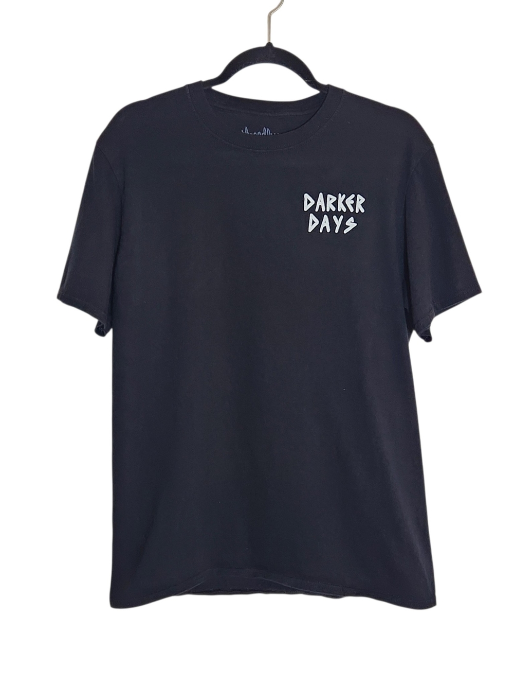 Threadless Black Darker Days Take Risks Grim Reaper Graphic Tee Size Large
